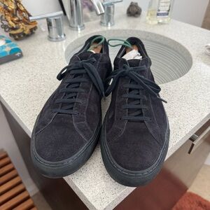 Common Projects Black Suede Sneakers